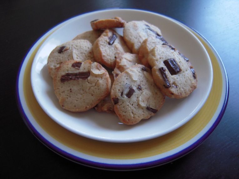 Hazelnut and Dark Chocolate Cookies// addalittle